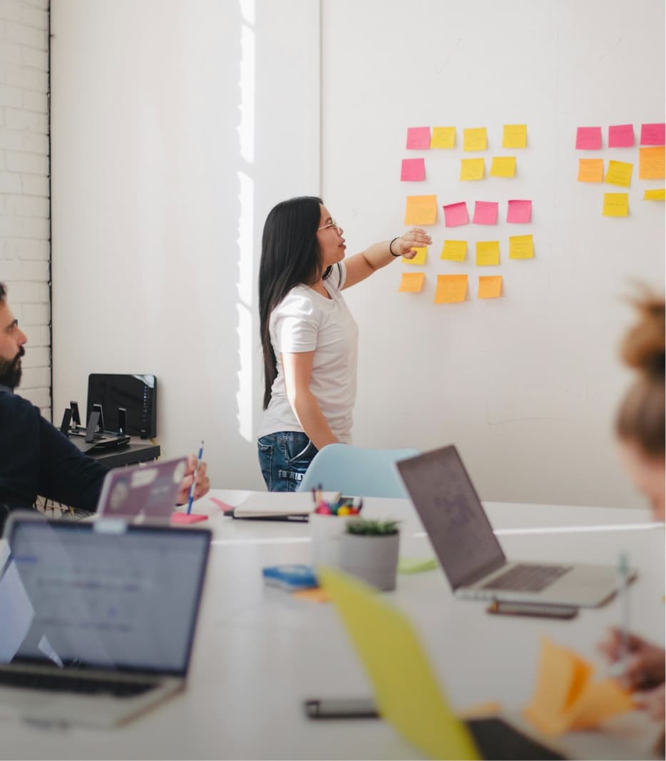 Person drawing on the drawing tablet.