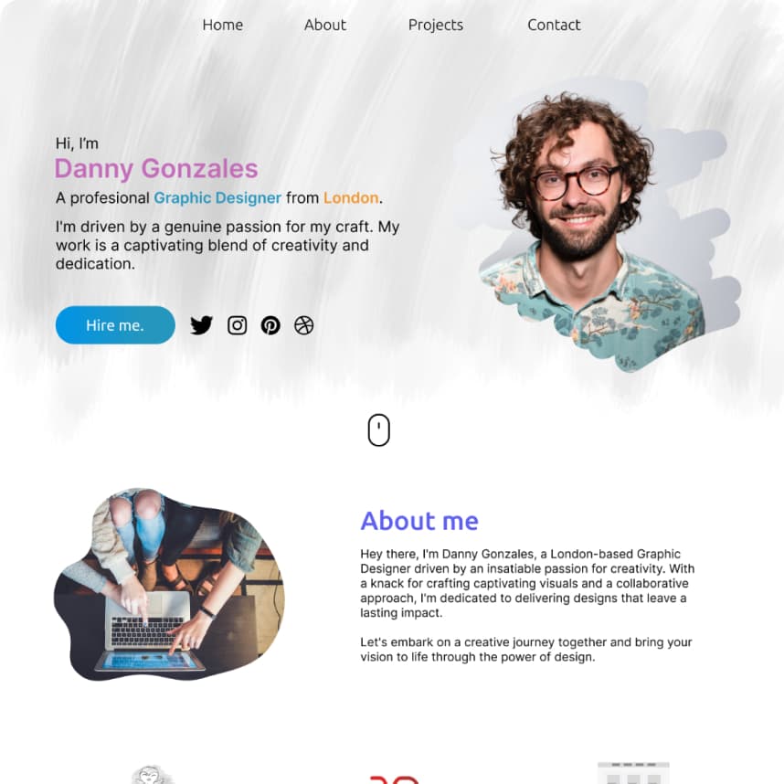 Demo sajt dizajnera Danny Gonzales