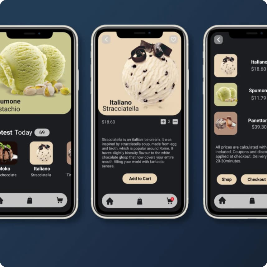 App design for Sladoledo